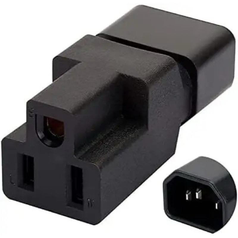IEC 320 C14ถึง Nema 5-15R AC Adapter,IEC 3Pin ชาย US คอมพิวเตอร์หญิงห้อง Server แปลงอะแดปเตอร์ AC PLUGUE