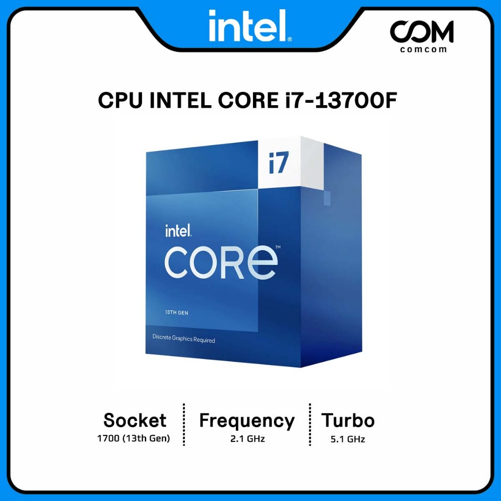 CPU INTEL CORE I7-13700F 2.1 GHz (LGA 1700) 16C/24T