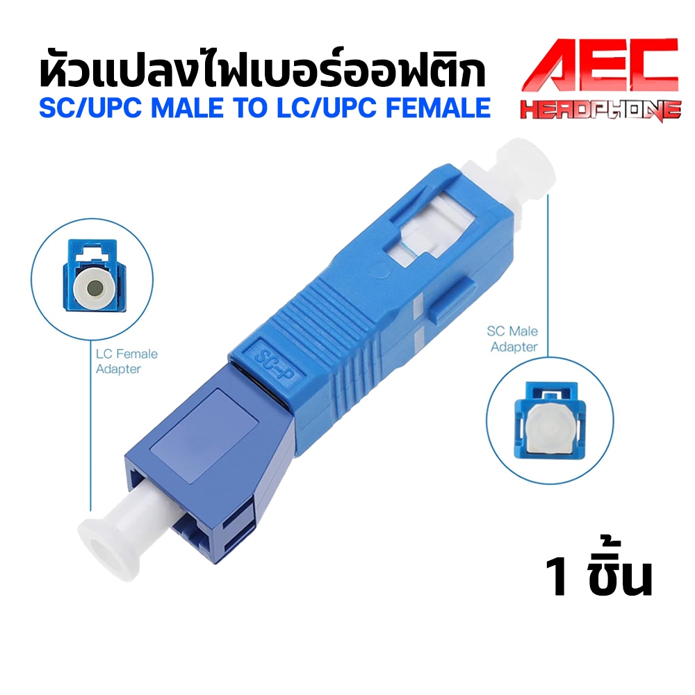 Hybrid Adapter SC/UPC Male to LC/UPC Female ตัวแปลงหัวไฟเบอร์ออฟติก Fiber Optic Adapter