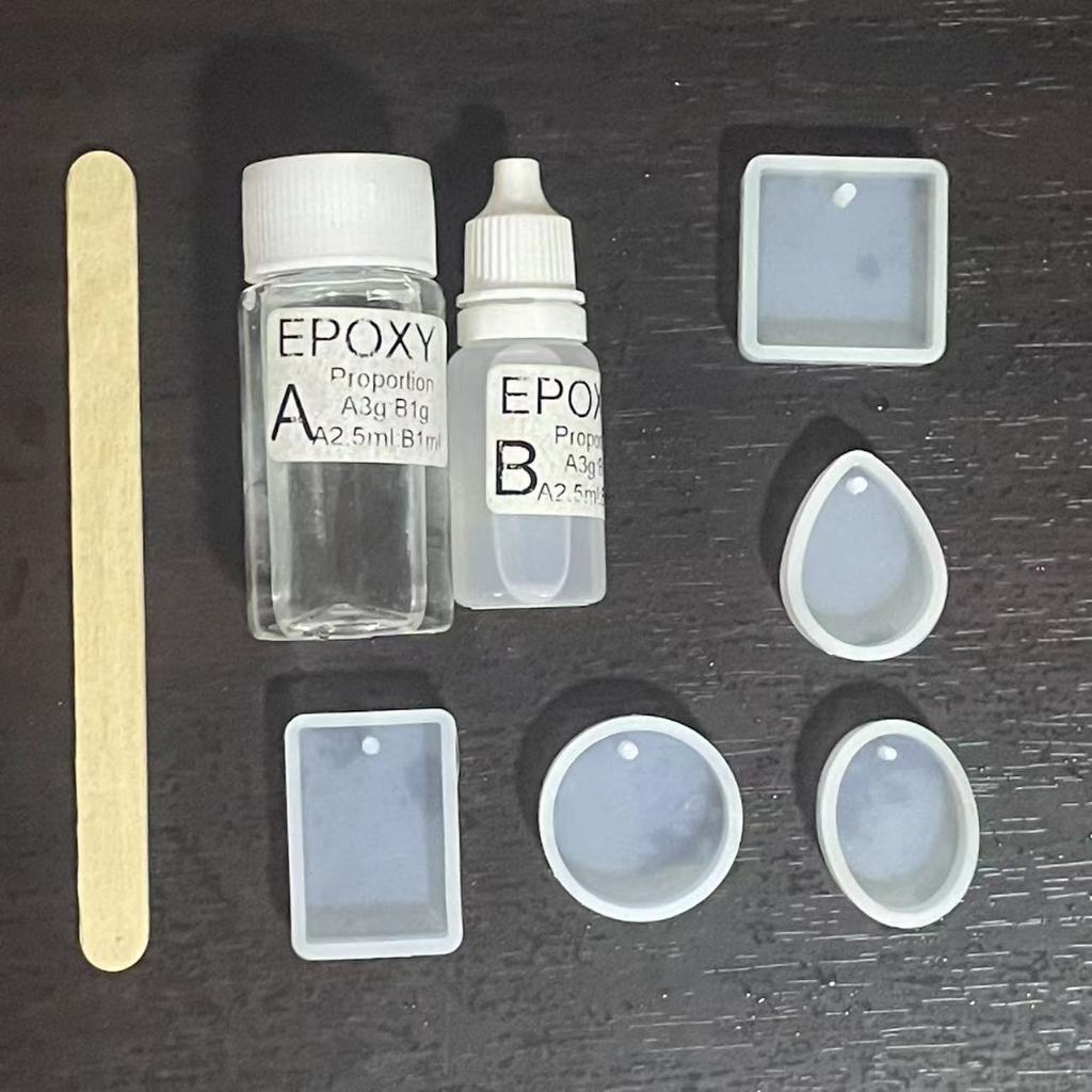 แม่พิมพ์ซิลิโคน สำหรับทำเครื่องประดับเรซิ่น 5 ชิ้น / เซ็ต อีพ๊อกซี่ EPOXY DIY