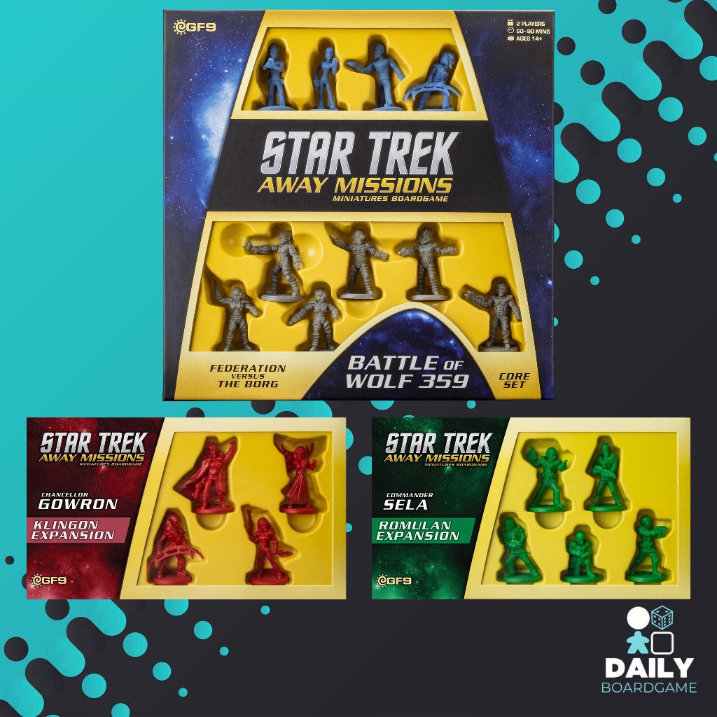 Star Trek : Away Missions + Chancellor Gowron : Klingon & Commander Sela : Romulan [Boardgame]