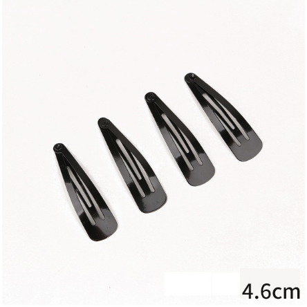 (พร้อมส่ง)กิ๊บดำ กิ๊บแปะ กิ๊บติดผม สีดำ ขนาด 4.6 cm 5.5 cm