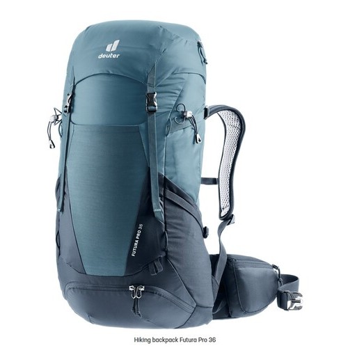 เป้ deuter รุ่น Futura Pro 36 โลโก้ใหม่ ปี 2023 สีฟ้า - น้ำเงิน Atlantic Ink