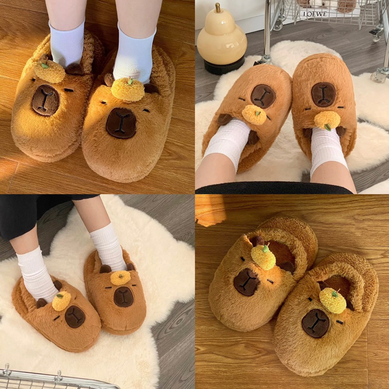 พร้อมส่ง🍊รองเท้า Capybara คาปิบาร่า Slipper 49044