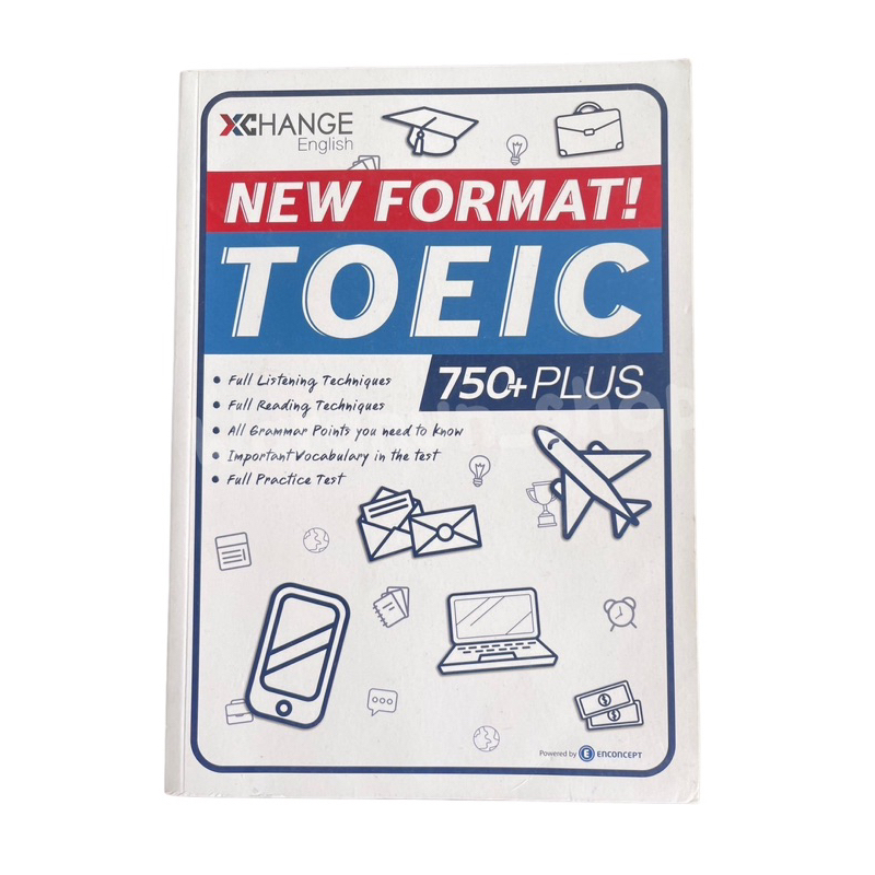 หนังสือ TOEIC New Format 750 Plus สภาพ 99%