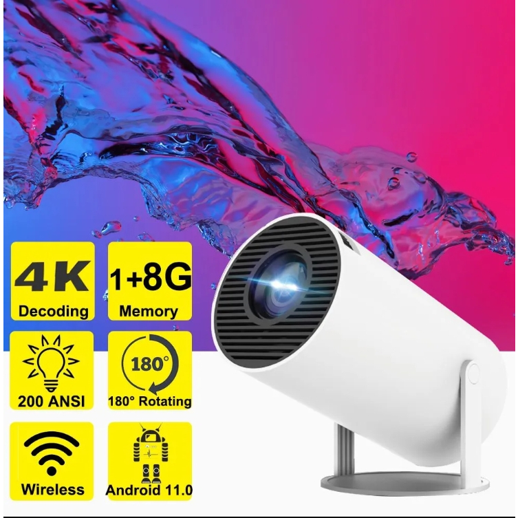 QIAOLET HY300 โปรเจคเตอร์พกพา แอพพลิเคชั่นในตัว สามารถเชื่อมต่อกับโทรศัพท์มือถือ Android/iOS ได้