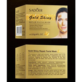 มาส์กทองคำบียอน มาส์ก ไม่ต้องล้างออก SADOER GOLD MASK 120g. ( กล่องสีทอง )