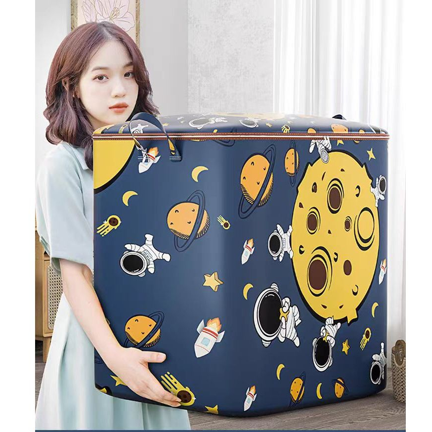 พร้อมส่ง ถุงเก็บของอเนกประสงค์ กล่องผ้าพับได้ กล่องเก็บเสื้อผ้า ที่เก็บผ้านวม กล่องพับพร้อมซิป กล่องอเนกประสงค์
