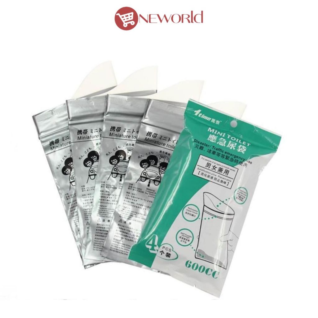 Oneworldshop ถุงฉี่  ถุงปัสสาวะฉุกเฉิน พกพาได้ ขนาด 600 ml มีซิปล็อค SB-E001