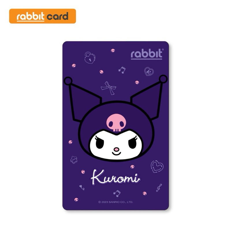 (พร้อมส่ง) บัตรแรบบิทลายคุโรมิ(Rabbit Card Kuromi)