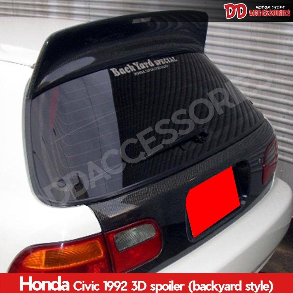 spoiler สปอยเลอร์ สปอยเลอร์หลัง Civic 1992 1993 1994 1995 EG blackyard ไม่ทำสี ราคาพิเศษ!!!