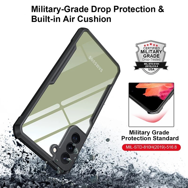 เคสโทรศัพท์ Cas Samsung Galaxy A34 เคสใสขอบดำ เคสขอบนิ่มหลังใส เคส PC+TPU Samsung A34