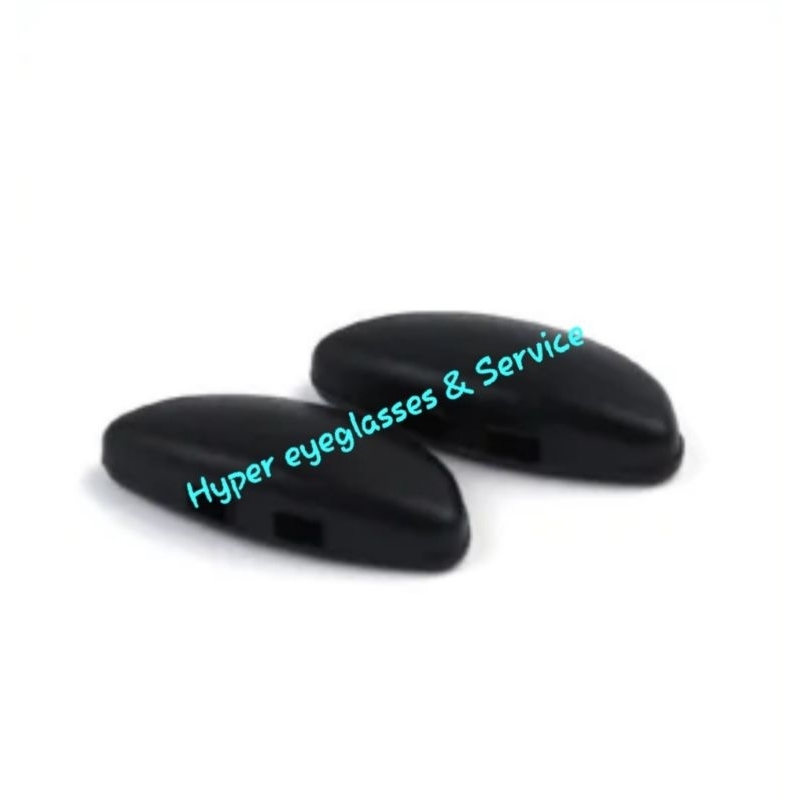 Nosepad แป้นจมูก Porsche design แบบเสียบ2รู สีดำ 1คู่