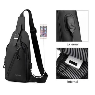 พร้อมส่ง CRJ123 ใหม่ กระเป๋าคาดหน้าอก sports bag กระเป๋าสะพายแฟชั่นกันน้ำสำหรับผู้ชาย มีในสต็อกในกรุงเทพ ประเทศไทย