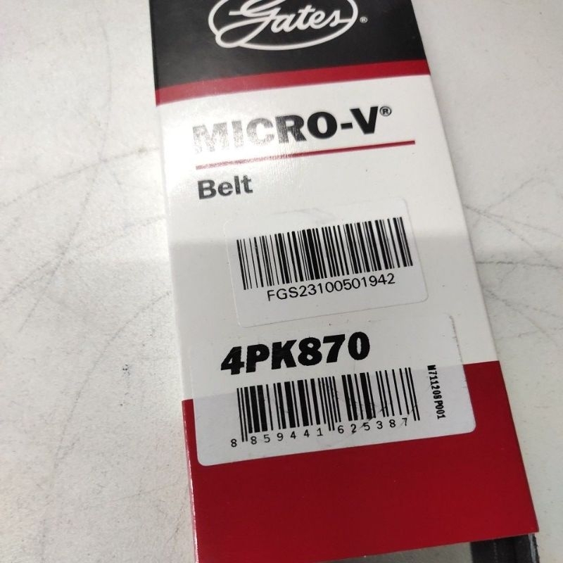 สายพาน 4PK870 ยี่ห้อ Gates