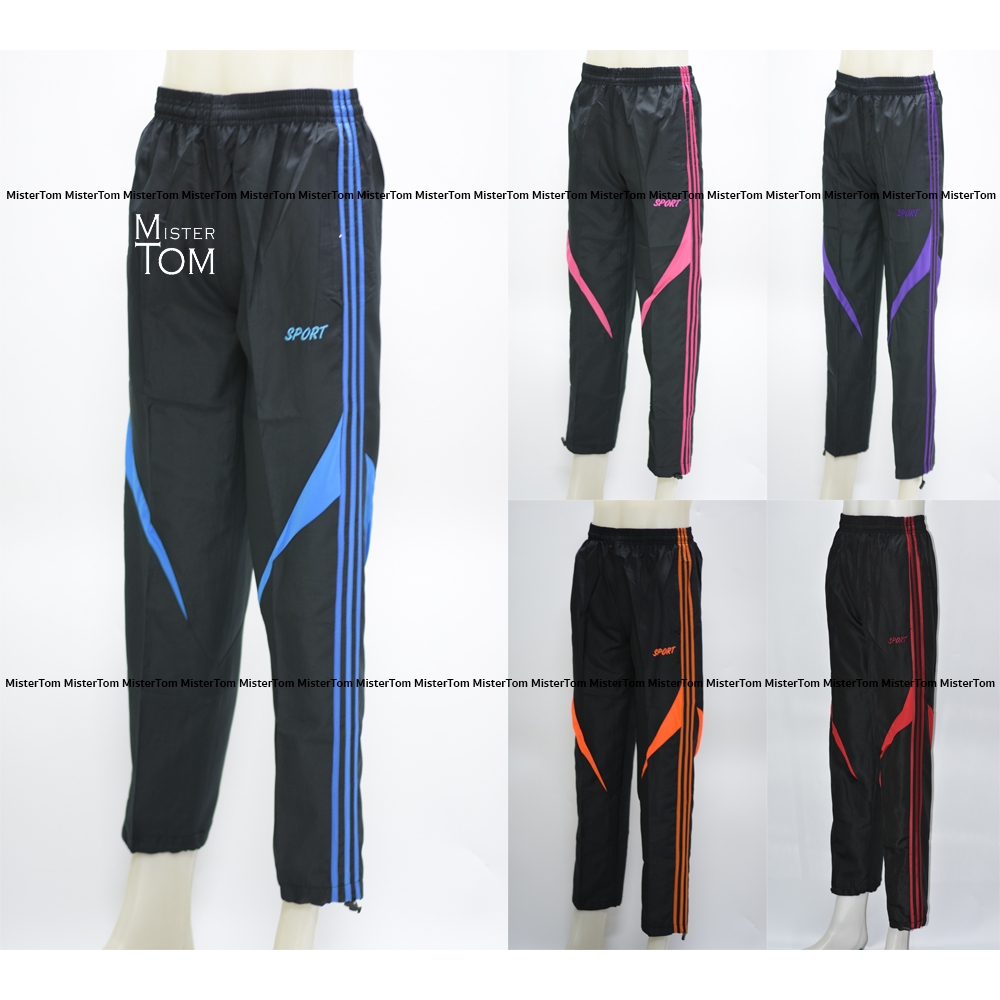 กางเกงกีฬาผ้าร่ม  แต่งข้าง 3แถบ ปักSPORT กระเป๋าซิป  มีซับในตาข่าย สไตล์ SPORT อ่านรายละเอียดไซส์ ก่อนสั่งซื้อสินค้า