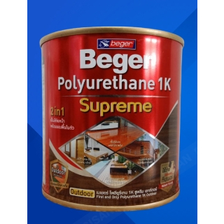 เบเยอร์ โพลียูรีเทน 1K ซูพรีม เอาท์ดอร์ ชนิดเงาใส PG-9900-ขนาด 0.3ลิตร Beger Polyurethane 1K Supreme Outdoor