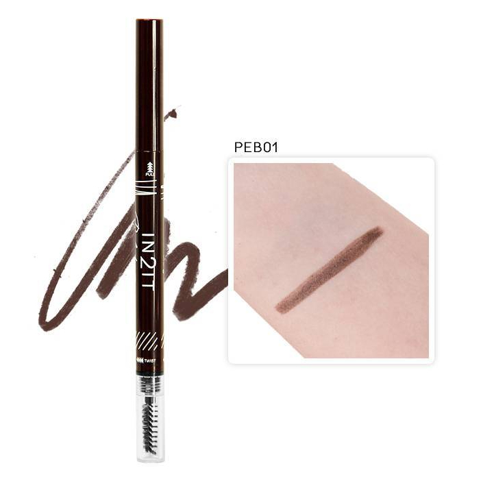IN2IT Perfect Brow Eyebrow Liner - ดินสอเขียนคิ้ว PEB01 (dark brown)
