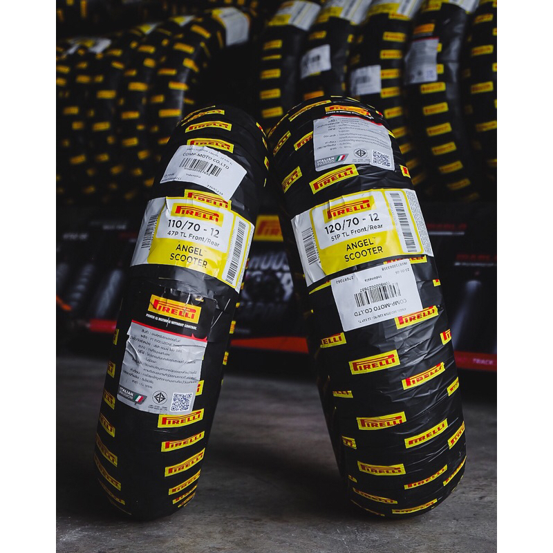 ยาง PIRELLI ANGEL SCOOTER ใส่ VESPA / SPRINT / PRIMA / LAMBRETTA คู่ละ 3,900฿ (ยางปี 25)
