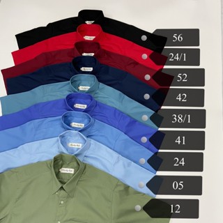 📌เสื้อเชิ้ตผู้ชาย คอปกแขนสั้น📌 มีกระดุมปก มีกระเป๋า สีพื้นสี…