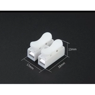 10ชิ้น CH-2 เต๋าต่อสายไฟ ต่อสายไฟอย่างรวดเร็ว เทอร์มินอล ต่อสายแบบกดเสียบ สแตนเลส