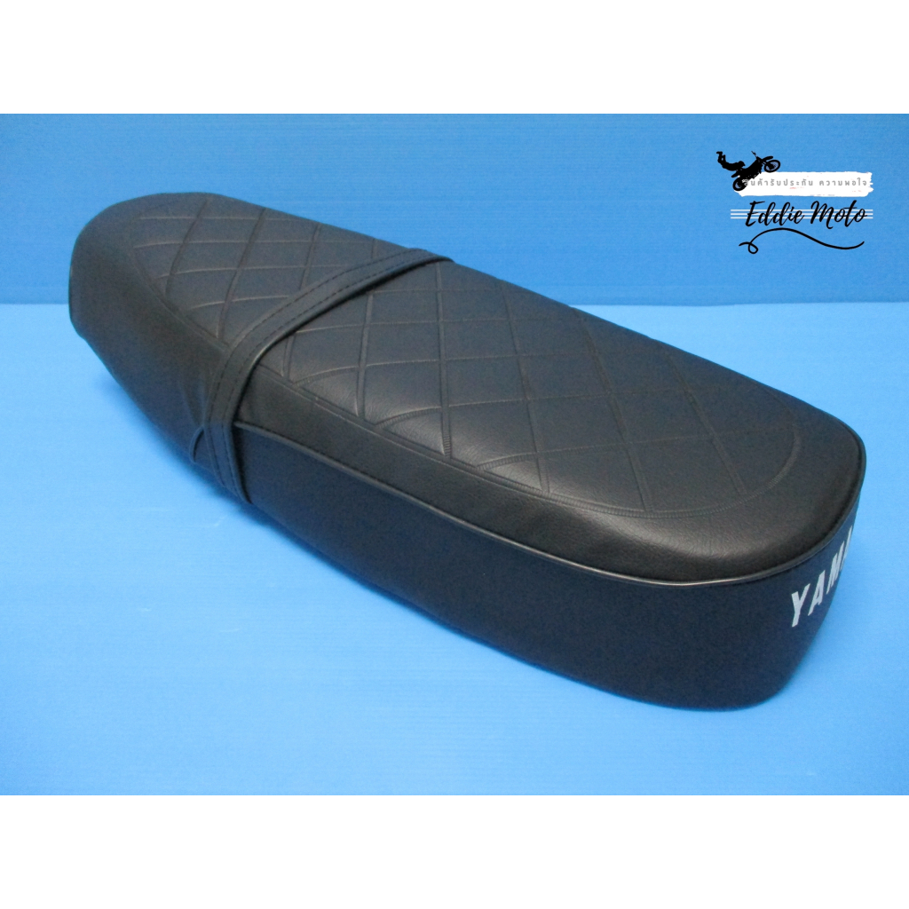 DOUBLE SEAT COMPLETE “BLACK” Fit For YAMAHA YL2-G // เบาะ หนังพีวีซี สีดำ ปั๊มลายข้าวหลามตัด