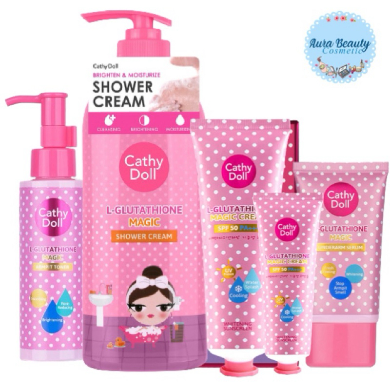 Cathy Doll Whitening Sunscreen  L-Glutathione Magic Cream SPF 50 PA+++ 138ml ครีมกันแดดละอองน้ำ ทั้งกันแดด ทั้งบำรุง