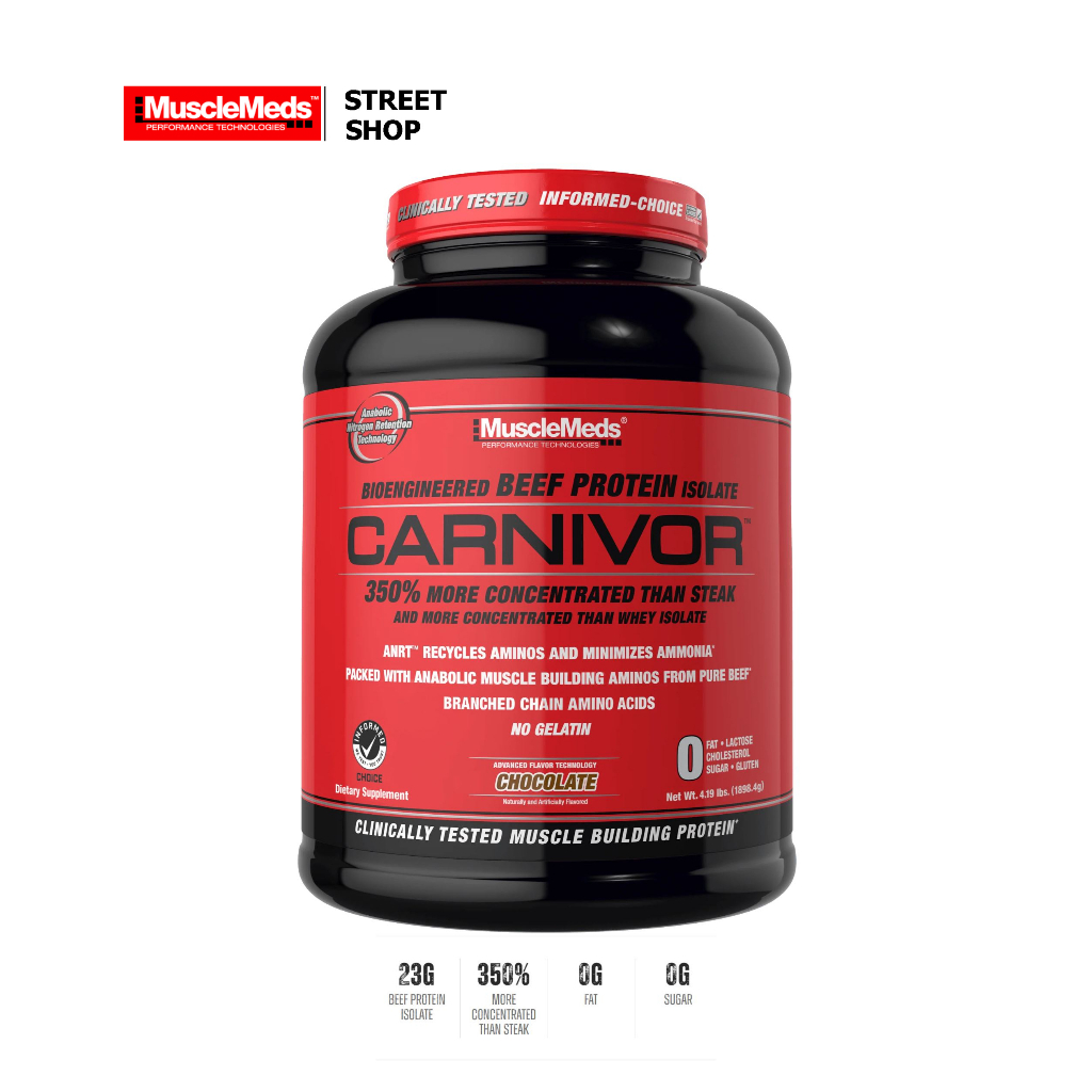 MuscleMeds - Carnivor Beef Protein Isolate 2lb@4lbs [28@56 servings] #whey isolate