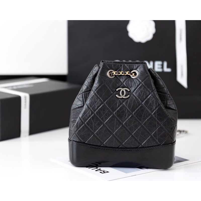 Chanel Gabrielle Backpack (Ori)VIP  📌หนังอิตาลีนำเข้างานเทียบแท้ 📌size 23x22.5x10.5 cm. สินค้าจริงตามรูป หนังแท้คุณภาพVI