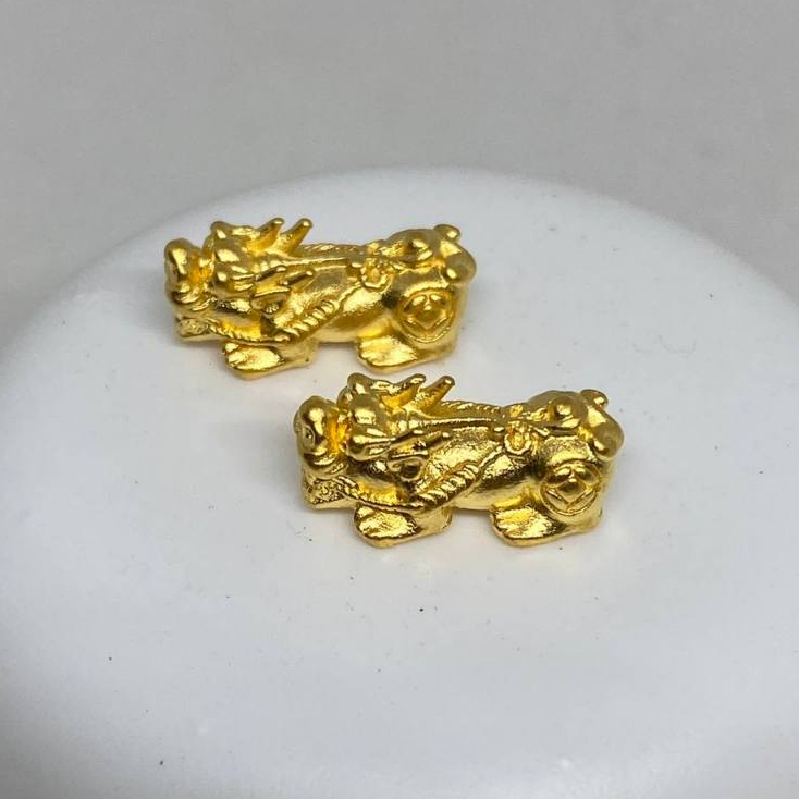 ปี่เซียะทองแท้ ขนาด 0.11 กรัม ทองแท้ 99.99% มีใบรับประกันสินค้า