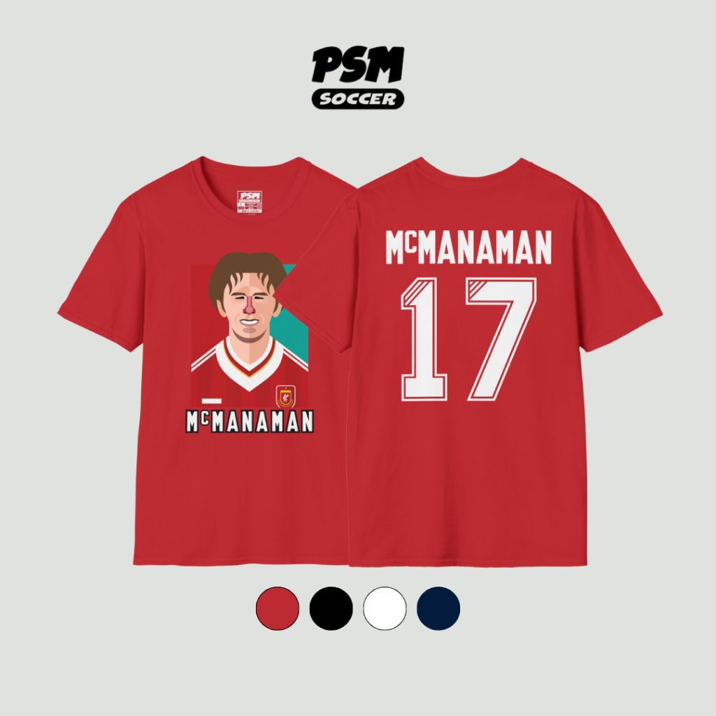 PSM เสื้อยืดลายนักฟุตบอล Steven McManaman