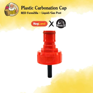 [Kegland] ฝาคาร์บอเนต สำหรับถังหมัก FermZilla Liquid / Gas Plastic Carbonation Cap RED / YELLOW