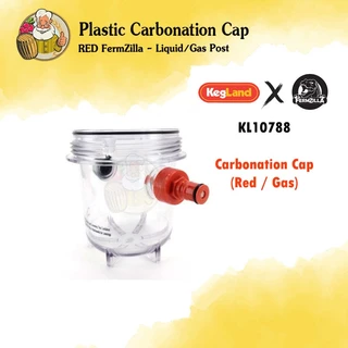 [Kegland] ฝาคาร์บอเนต สำหรับถังหมัก FermZilla Liquid / Gas Plastic Carbonation Cap RED / YELLOW
