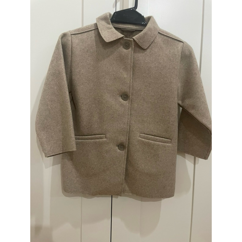 เสื้อโค้ทผ้าวูล (wool coat) เด็กหญิงมือสอง Zara แท้ ไซส์ 110