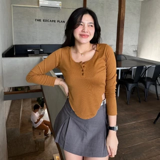 PIN108 เสื้อแขนยาวผ้าร่อง อั้มแขนยาว