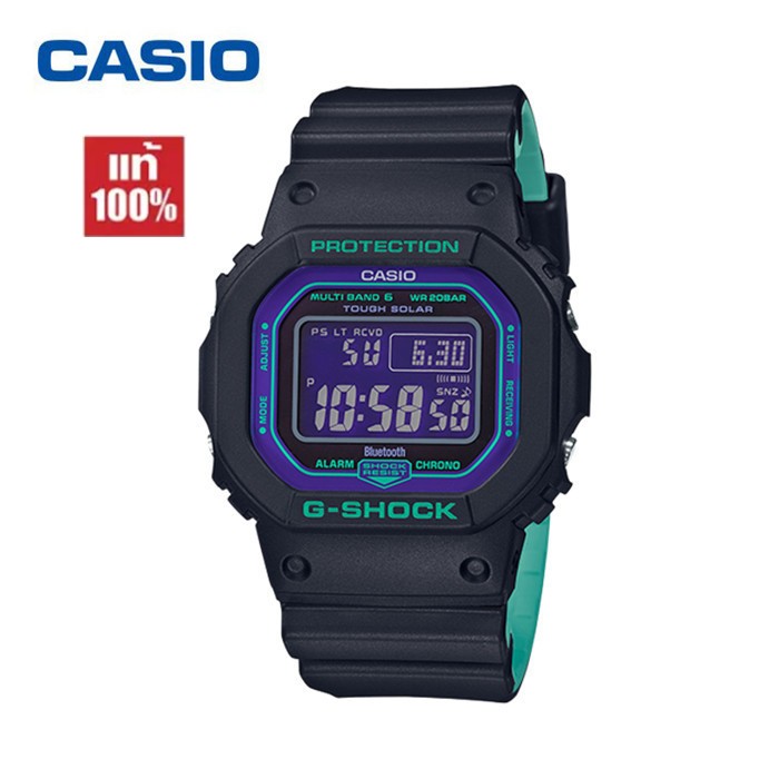 Casio G-shock แท้100% รุ่นGW-B5600BL-1A นาฬิกาข้อมือชาย ของแท้💯%จัดส่งพร้อมกล่องคู่มือใบประกันศูนย์CMG 1ปี💯% กันน้ำ 100%