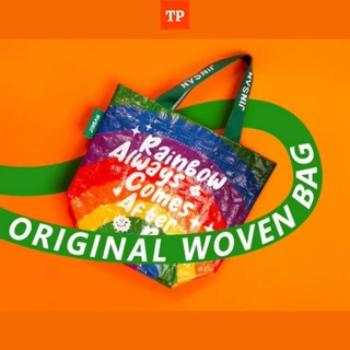 Shopping Bag/Woven Bag ขนาดเล็ก ถุงช้อปปิ้งกันน้ำ สะพายไหล่และถือ คล้องแขน กระเป๋ากระสอบ