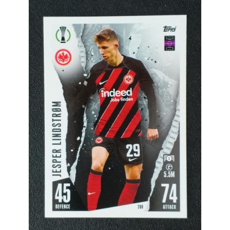 การ์ดฟุตบอล ทีมไอน์ทรัค แฟร้งค์เฟิร์ต EINTRACHT FRANKFURT MATCH ATTAX 2023/24 UEFA SOCCER CARD