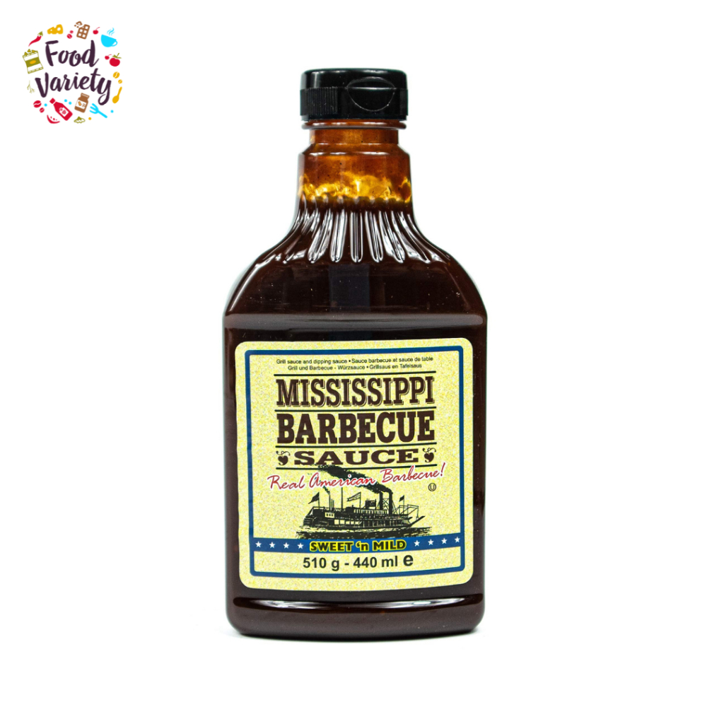 Mississippi Barbecue Sauce Sweet Mild 440ml มิสซิสซิปปี ซอสบาร์บีคิวรสหวานอ่อน 440 มล.
