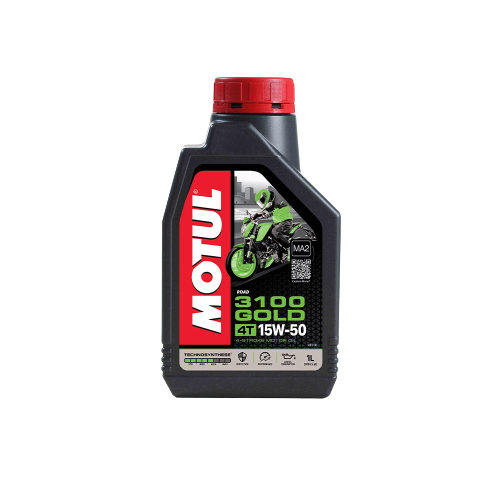 น้ำมันเครื่อง MOTUL 3100 GOLD 15W-50 1ลิตร สำหรับรถจักรยานยนต์ 4 จังหวะทุกประเภท