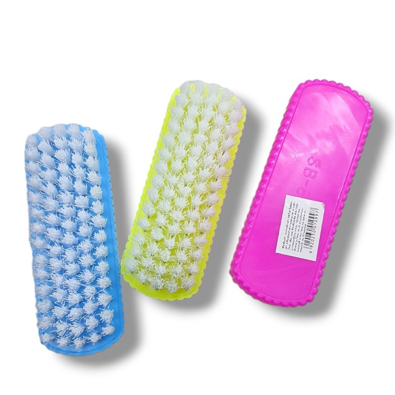 แปรงซักผ้าขนใส พลาสติก #SB-888 คละสี