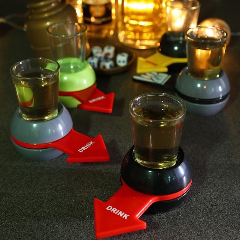 เกมปาร์ตี้ เกมวงเหล้า รหัส GD005 SHOT SPINNER เกมหมุนแก้วช็อต พร้อมส่ง ราคาถูก