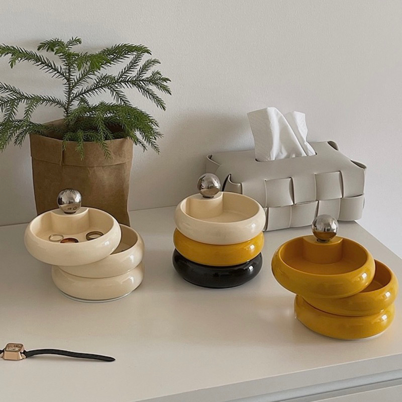 [Demimood] Rotating donut ring 3steps accessories keeper