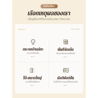 ORANGE โต๊ะเครื่องแป้งมีลิ้นชักพร้อมกระจก โต๊ะเครื่องแป้งขนาดกะทัดรัด รุ่น พร้อมกระจกแต่งหน้า พร้อมกระจกแต่งหน้าSZT-7