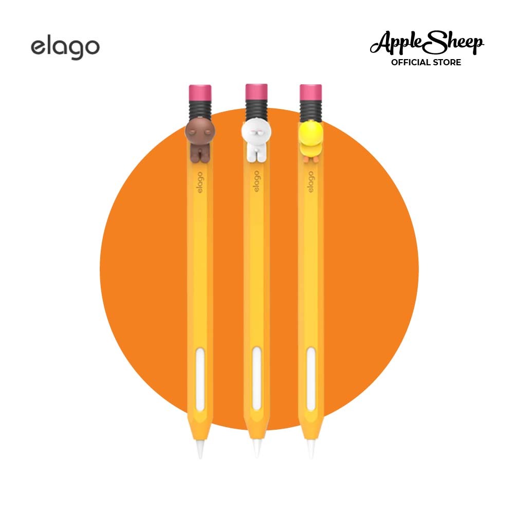 [ Elago Line ] Elago collection เคสปากกา For Apple Pencil 2  ซิลิโคนอย่างดี ชาร์จแม่เหล็กได้ ลิขสิทธิ์แท้จาก Line Friend