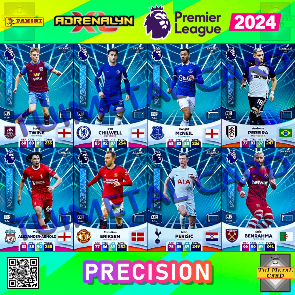 PANINI PREMIER LEAGUE 2024 ADRENALYN XL: PRECISION การ์ดสะสมฟุตบอล Football Trading Card