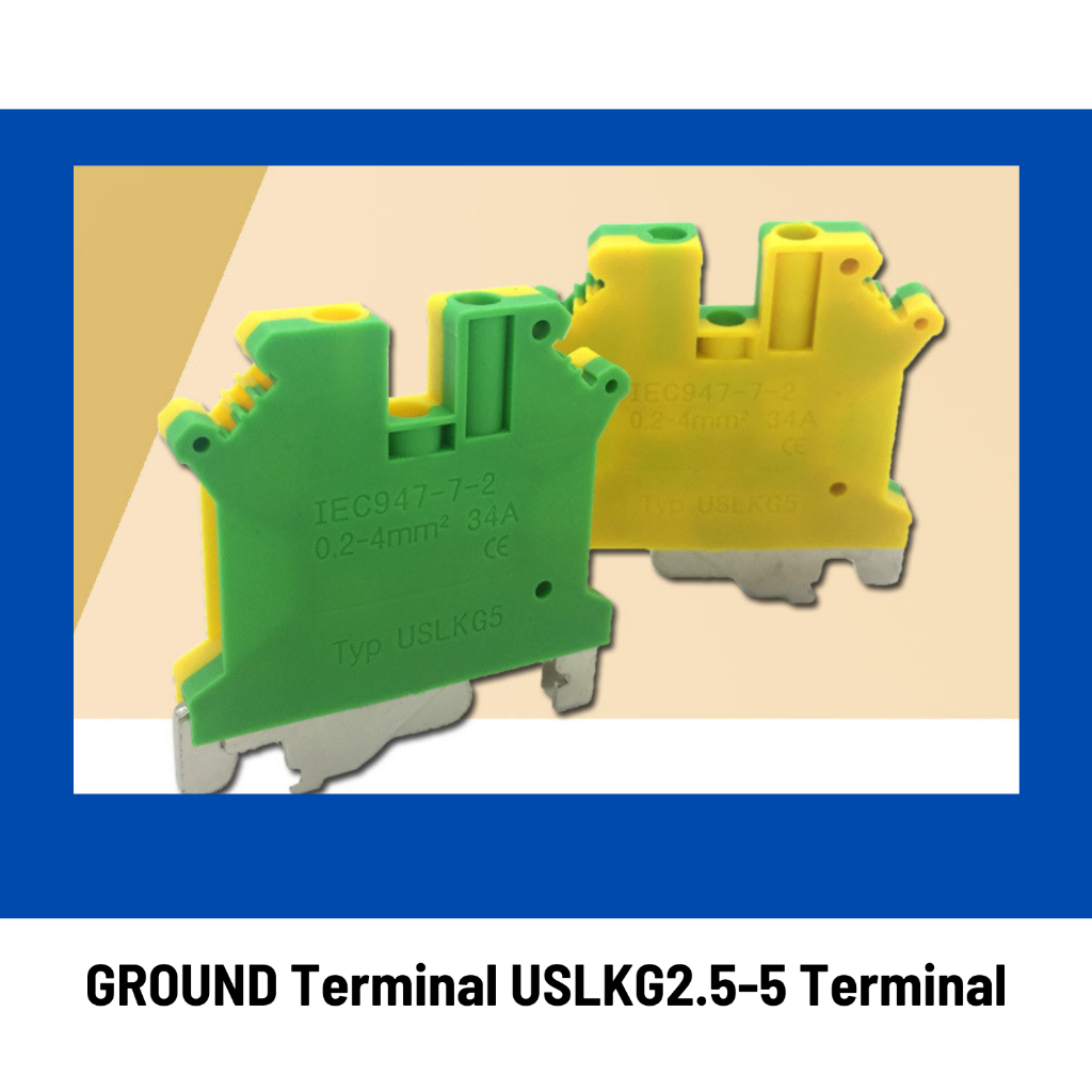 เทอมินอลกราว เขียวเหลืองGROUND Terminal USLKG2.5-5 Terminal