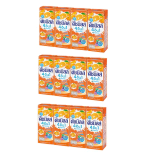 (12 กล่อง) Dutch Mill ดัชมิลล์ นมเปรี้ยว ยูเอชที 4in1 ขนาด 180 มล. แพ็คละ 4 กล่อง เลือกรสได้ [S]