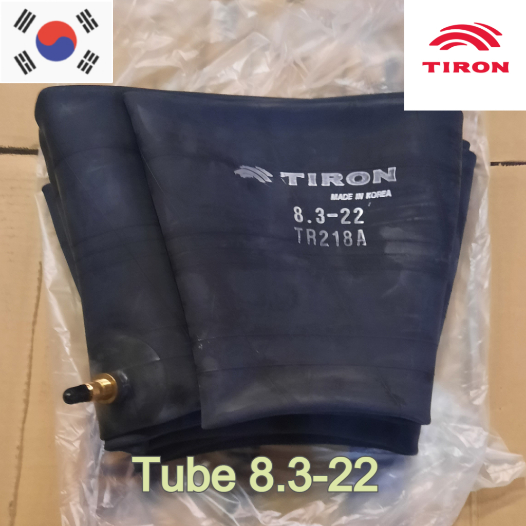 TIRON ยางในรถไถขอบ 22 นิ้ว 8.3-22 TR218A คุณภาพสูงจากเกาหลี สำหรับรถไถ รถแทรกเตอร์ คูโบต้า ยันม่า ทุ