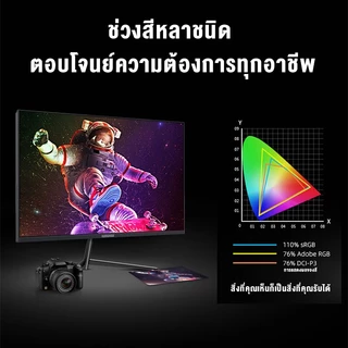 จอมอนิเตอร์ 75HZ จอคอม 23.8นิ้ว จอโค้ง จอเกมมิ่ง 165HZ LED Gaming monitor 2K จอมอนิเตอร์เกมมิ่ง
